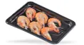 Med TraySkin® tilbyder Nemco en attraktiv emballageløsning til dine fødevarer, såsom skaldyr. En højtransparent skinfolie lægger sig over produktet og forhindrer 'drip-loss'. Produktet holdes derved på plads, og giver produktet en enestående præsentation.