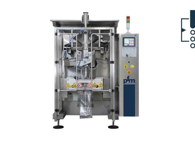 PFM PV320 vertikal flowpakker er en flowpack maskine, til alle posetyper.