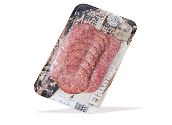 FlatMap fra Nemco er den perfekte løsning til at fremhæve produktet i køledisken. Vi har et bredt udvalg af kød emballage til f.eks. pølser, kød og salami, hvoraf flere af vores skin pack produkter er genanvendelige eller plastreduceret.