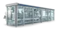 PFM D-serien flowpack maskine til fremstilling af ståposer fra flad folie.