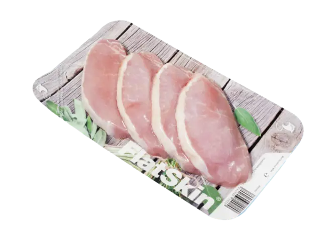 Skinpack fra Nemco er den perfekte løsning til at fremhæve produktet i køledisken. Vi har et bredt udvalg af kød emballage til f.eks. kød, fisk, kylling, grøntsager og færdigretter, hvoraf flere af vores skin pack produkter er genanvendelige eller plastreduceret.