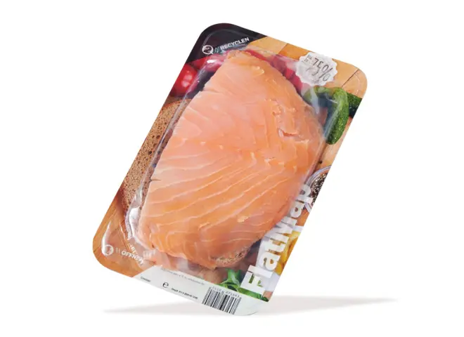 FlatMap fra Nemco er den perfekte løsning til at fremhæve produktet i køledisken. Vi har et bredt udvalg af kød emballage til f.eks. laks og andet fisk, hvoraf flere af vores skin pack produkter er genanvendelige eller plastreduceret.